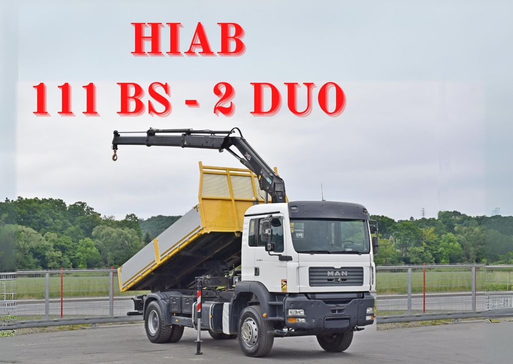 MAN TG 310 A* HIAB 111 BS - 2 DUO * TOPZUSTAND - Kipper vrachtwagen, Kraanwagen: afbeelding 1 MAN TG 310 A* HIAB 111 BS - 2 DUO * TOPZUSTAND - Kipper vrachtwagen, Kraanwagen: afbeelding 1
