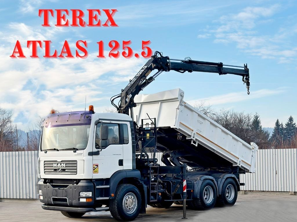 MAN TGA 26.350 * KIPPER 4,90m + TEREX ATLAS * 6x4 * - Kraanwagen: afbeelding 1 MAN TGA 26.350 * KIPPER 4,90m + TEREX ATLAS * 6x4 * - Kraanwagen: afbeelding 1