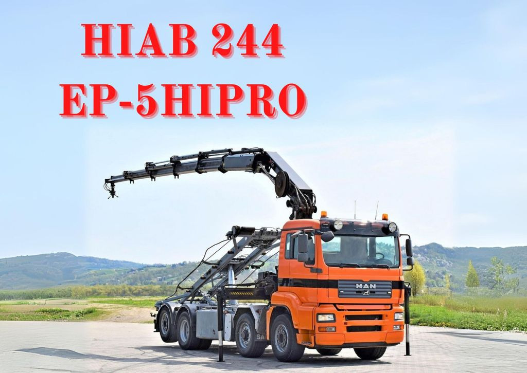 MAN TGA 35.480 Abrollkipper* KRAN/FUNK - Haakarmsysteem vrachtwagen, Kraanwagen: afbeelding 1 MAN TGA 35.480 Abrollkipper* KRAN/FUNK - Haakarmsysteem vrachtwagen, Kraanwagen: afbeelding 1