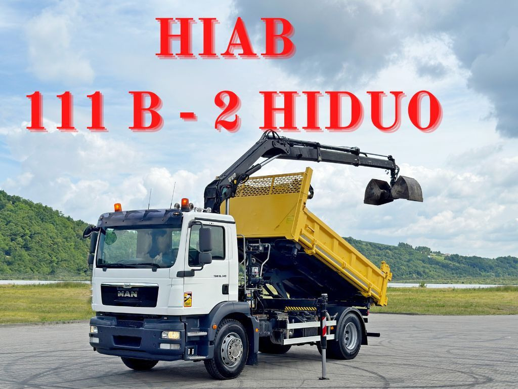 MAN TGM 18.340* KIPPER 4,05m*HIAB 111 B-2 HIDUO/FUNK - Kipper vrachtwagen, Kraanwagen: afbeelding 1 MAN TGM 18.340* KIPPER 4,05m*HIAB 111 B-2 HIDUO/FUNK - Kipper vrachtwagen, Kraanwagen: afbeelding 1