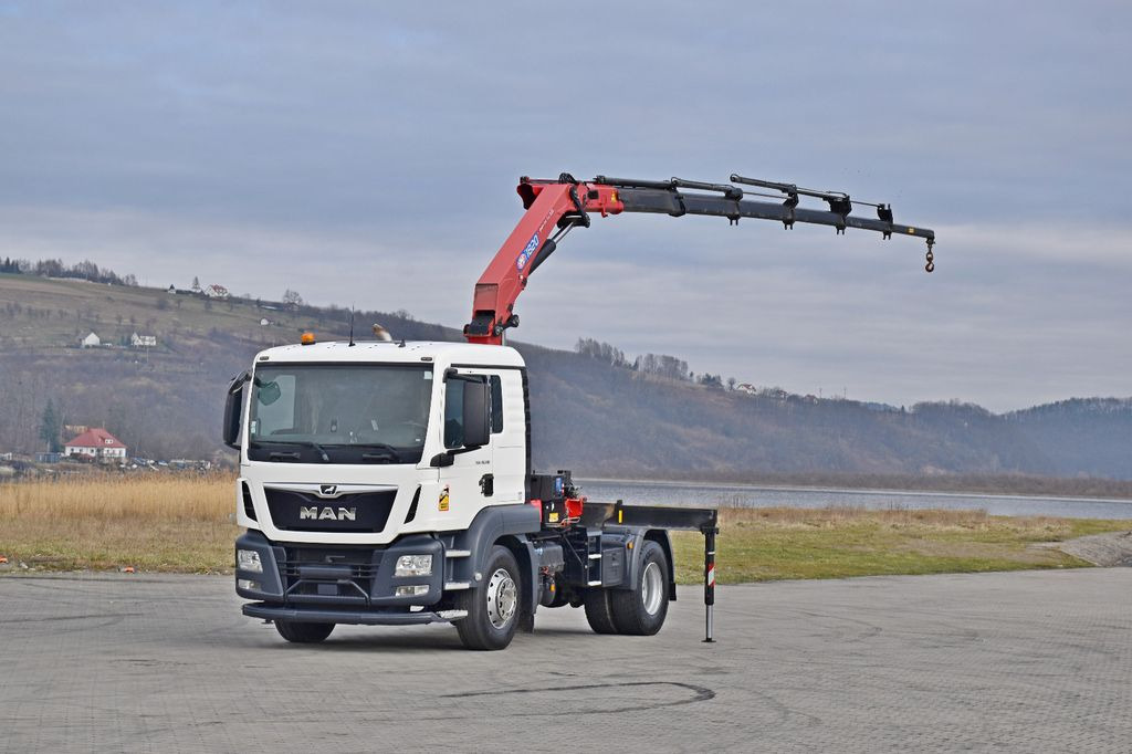 MAN TGS 18.500 Sattelzugmaschine + KRAN /FUNK MAN TGS 18.500 Sattelzugmaschine + KRAN /FUNK - Kraanwagen: afbeelding 2 MAN TGS 18.500 Sattelzugmaschine + KRAN /FUNK MAN TGS 18.500 Sattelzugmaschine + KRAN /FUNK - Kraanwagen: afbeelding 2