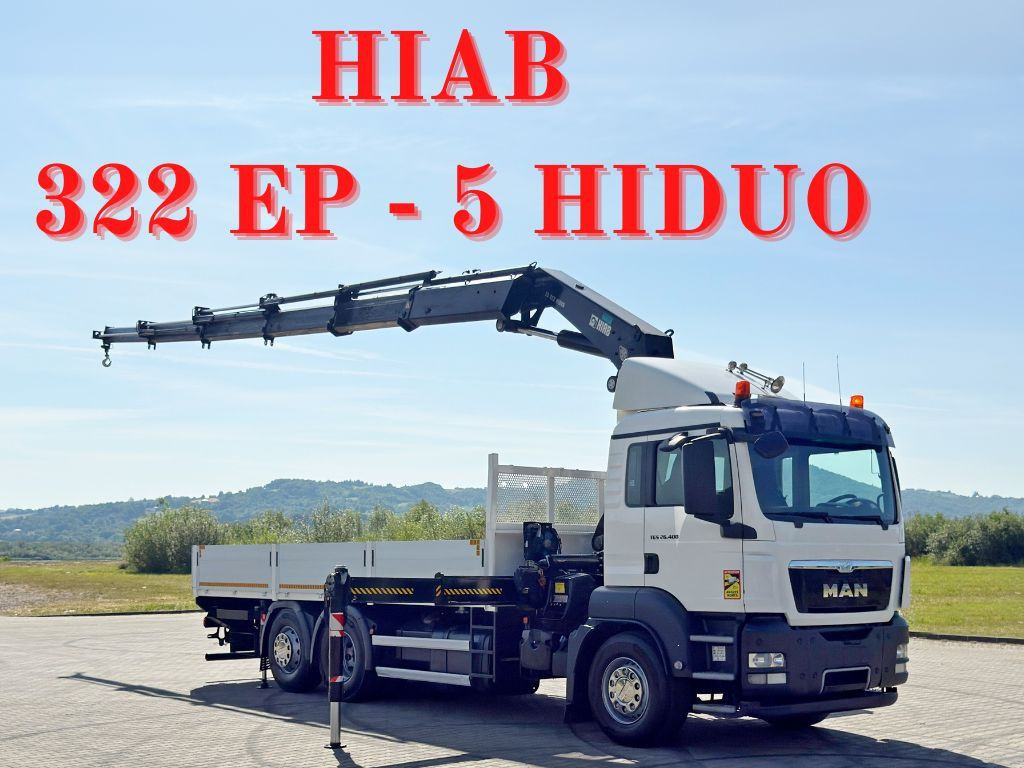 MAN TGS 26.400 * HIAB 322 EP-5 HIDUO + FUNK* TOP - Kraanwagen: afbeelding 1 MAN TGS 26.400 * HIAB 322 EP-5 HIDUO + FUNK* TOP - Kraanwagen: afbeelding 1