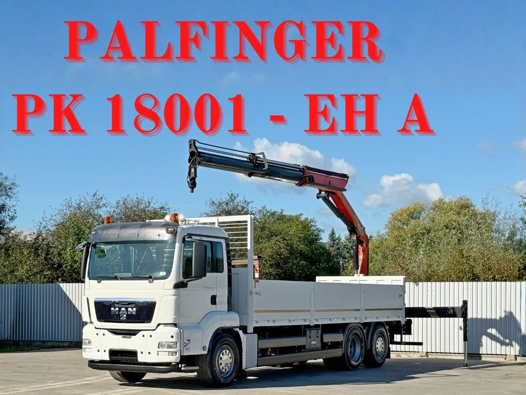 MAN TGS 26.440* PK 18001 - EH A + FUNK* TOPZUSTAND MAN TGS 26.440* PK 18001 - EH A + FUNK* TOPZUSTAND - Kraanwagen, Vrachtwagen met open laadbak: afbeelding 1 MAN TGS 26.440* PK 18001 - EH A + FUNK* TOPZUSTAND MAN TGS 26.440* PK 18001 - EH A + FUNK* TOPZUSTAND - Kraanwagen, Vrachtwagen met open laadbak: afbeelding 1