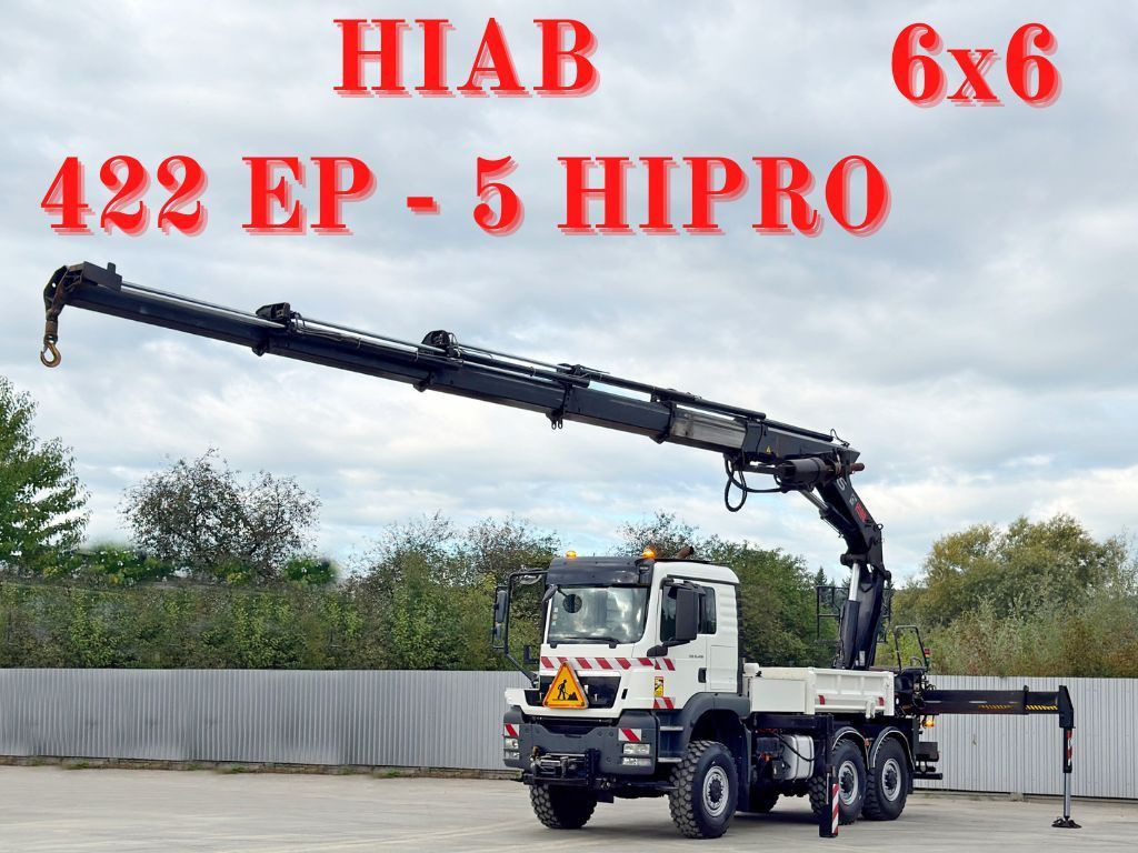 MAN TGS 33.400* HIAB 422 EP-5HIPRO * 6x6 * TOP - Kraanwagen: afbeelding 1 MAN TGS 33.400* HIAB 422 EP-5HIPRO * 6x6 * TOP - Kraanwagen: afbeelding 1