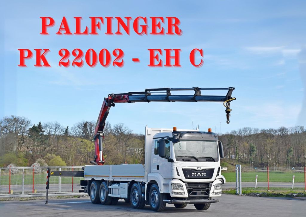 MAN TGS 35.500 * PK 22002 - EH C + FUNK * 8x4 * TOP MAN TGS 35.500 * PK 22002 - EH C + FUNK * 8x4 * TOP - Kraanwagen, Vrachtwagen met open laadbak: afbeelding 1 MAN TGS 35.500 * PK 22002 - EH C + FUNK * 8x4 * TOP MAN TGS 35.500 * PK 22002 - EH C + FUNK * 8x4 * TOP - Kraanwagen, Vrachtwagen met open laadbak: afbeelding 1