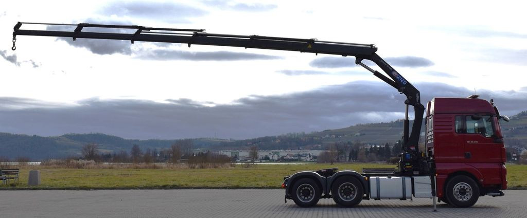 MAN TGX 28.480 Sattelzugmaschine + HMF 2120 K5/FUNK MAN TGX 28.480 Sattelzugmaschine + HMF 2120 K5/FUNK - Kraanwagen: afbeelding 5 MAN TGX 28.480 Sattelzugmaschine + HMF 2120 K5/FUNK MAN TGX 28.480 Sattelzugmaschine + HMF 2120 K5/FUNK - Kraanwagen: afbeelding 5