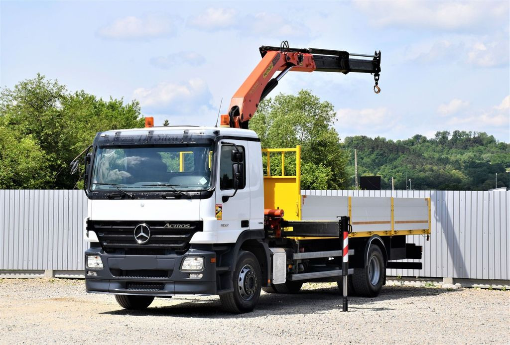 Mercedes-Benz ACTROS 1832 PRITSCHE 6,70m * PK 15500*TOPZUSTAND Mercedes-Benz ACTROS 1832 PRITSCHE 6,70m * PK 15500*TOPZUSTAND - Kraanwagen: afbeelding 2 Mercedes-Benz ACTROS 1832 PRITSCHE 6,70m * PK 15500*TOPZUSTAND Mercedes-Benz ACTROS 1832 PRITSCHE 6,70m * PK 15500*TOPZUSTAND - Kraanwagen: afbeelding 2