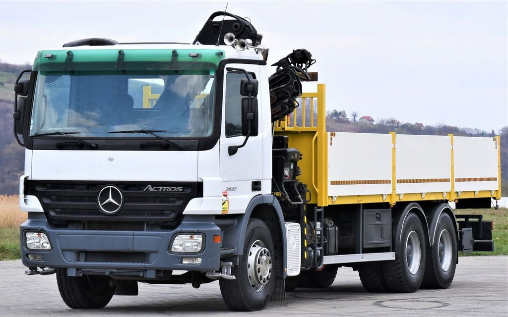 Mercedes-Benz ACTROS 2632 * HIAB 144B-3HIDUO+FUNK / 6x4 Mercedes-Benz ACTROS 2632 * HIAB 144B-3HIDUO+FUNK / 6x4 - Kraanwagen, Vrachtwagen met open laadbak: afbeelding 4 Mercedes-Benz ACTROS 2632 * HIAB 144B-3HIDUO+FUNK / 6x4 Mercedes-Benz ACTROS 2632 * HIAB 144B-3HIDUO+FUNK / 6x4 - Kraanwagen, Vrachtwagen met open laadbak: afbeelding 4