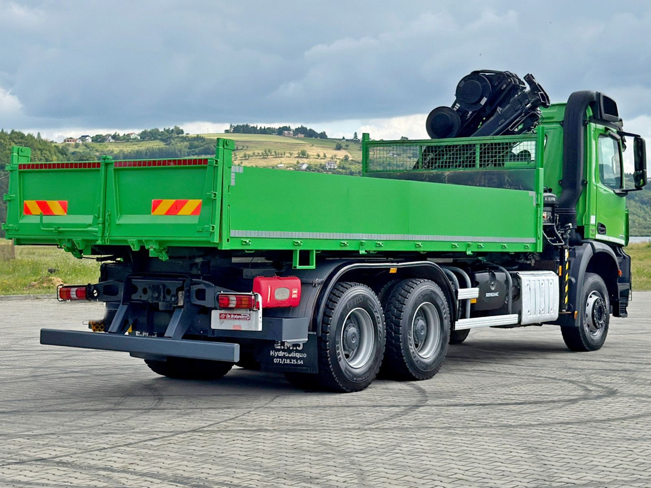 Kipper vrachtwagen, Kraanwagen Mercedes-Benz AROCS 2636 * HIAB 122 ES - 3 HIPRO *  6x4: afbeelding 6