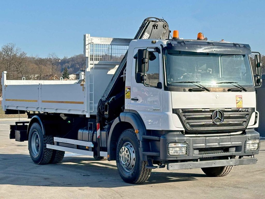 Mercedes-Benz AXOR 1828*HIAB 122 BS-3 HIDUO + FUNK *TOPZUSTAND - Kipper vrachtwagen, Kraanwagen: afbeelding 3 Mercedes-Benz AXOR 1828*HIAB 122 BS-3 HIDUO + FUNK *TOPZUSTAND - Kipper vrachtwagen, Kraanwagen: afbeelding 3