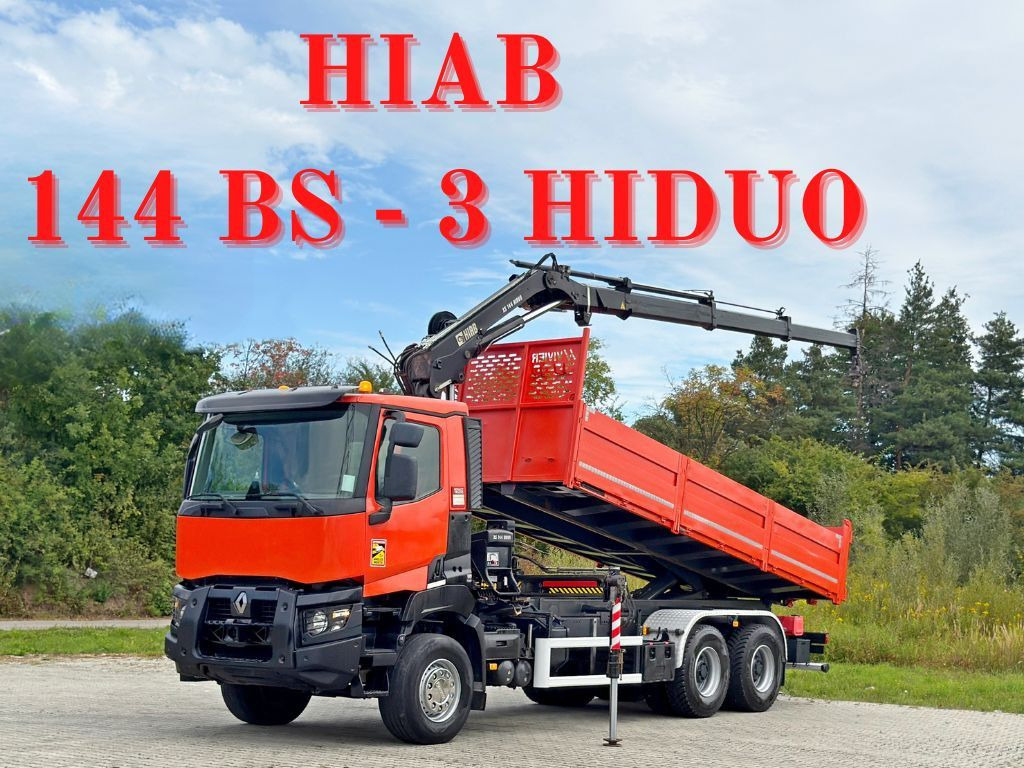 Renault K 380 * HIAB 144 BS - 3 HIDUO + FUNK * 6x4 * TOP - Kraanwagen: afbeelding 1 Renault K 380 * HIAB 144 BS - 3 HIDUO + FUNK * 6x4 * TOP - Kraanwagen: afbeelding 1