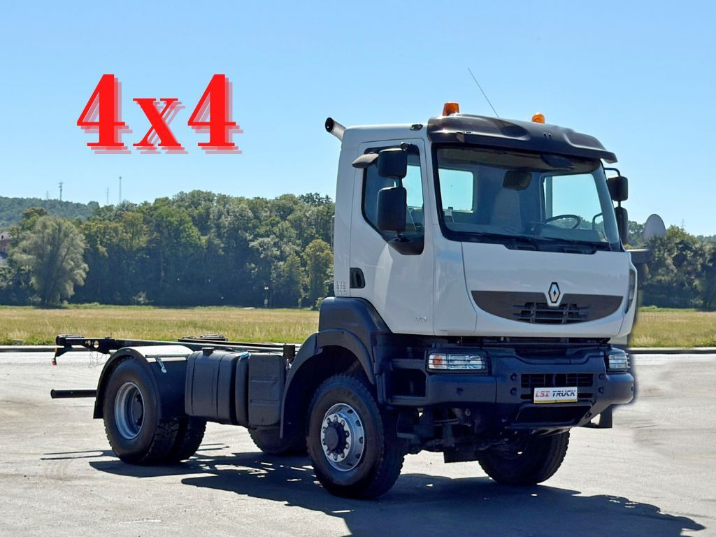 Renault KERAX 370 * FAHRGESTELL 4,55 m / 4x4*TOPZUSTAND - Chassis vrachtwagen: afbeelding 1 Renault KERAX 370 * FAHRGESTELL 4,55 m / 4x4*TOPZUSTAND - Chassis vrachtwagen: afbeelding 1