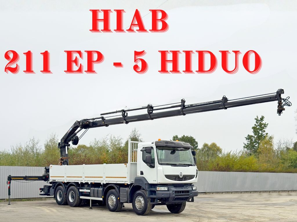 Renault KERAX 430 * HIAB 211 EP-5 HIDUO /FUNK *8x4 - Kraanwagen: afbeelding 1 Renault KERAX 430 * HIAB 211 EP-5 HIDUO /FUNK *8x4 - Kraanwagen: afbeelding 1