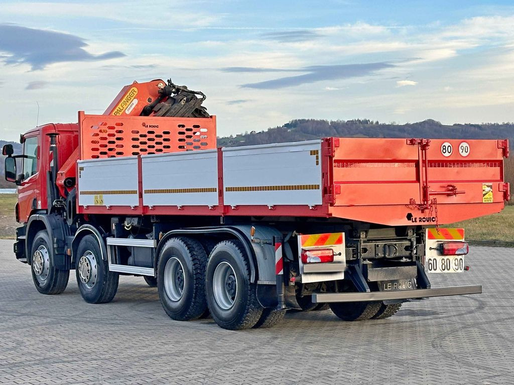 Kipper vrachtwagen, Kraanwagen Scania P 400 Kipper 6,80 m * PK 33002-EH D + FUNK * 8x4: afbeelding 7