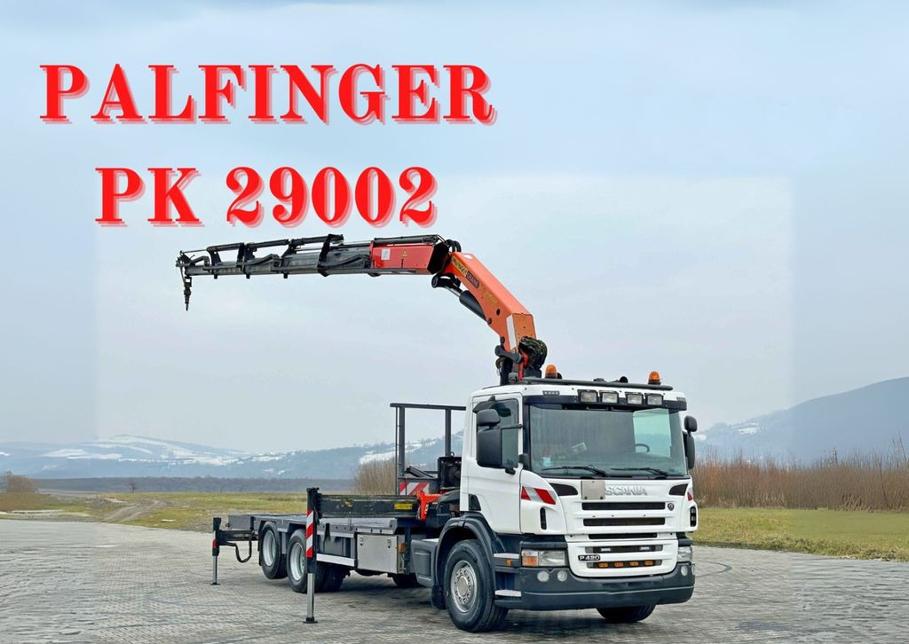 Scania P 420* PLATFORM 6,80m * PK 29002+FUNK * TOP Scania P 420* PLATFORM 6,80m * PK 29002+FUNK * TOP - Bergingsvoertuig: afbeelding 1 Scania P 420* PLATFORM 6,80m * PK 29002+FUNK * TOP Scania P 420* PLATFORM 6,80m * PK 29002+FUNK * TOP - Bergingsvoertuig: afbeelding 1