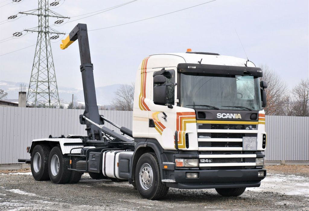 Scania R124 470 Abrollkipper *6x2* Top Zustand ! Scania R124 470 Abrollkipper * 6x2 * Motor Problem - Haakarmsysteem vrachtwagen: afbeelding 1 Scania R124 470 Abrollkipper *6x2* Top Zustand ! Scania R124 470 Abrollkipper * 6x2 * Motor Problem - Haakarmsysteem vrachtwagen: afbeelding 1