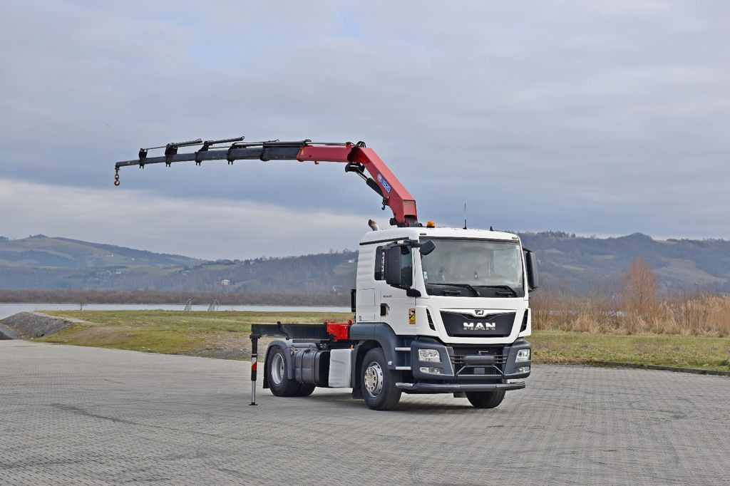 MAN TGS 18.500 Sattelzugmaschine + KRAN/FUNK MAN TGS 18.500 Sattelzugmaschine + KRAN/FUNK - Trekker: afbeelding 2 MAN TGS 18.500 Sattelzugmaschine + KRAN/FUNK MAN TGS 18.500 Sattelzugmaschine + KRAN/FUNK - Trekker: afbeelding 2