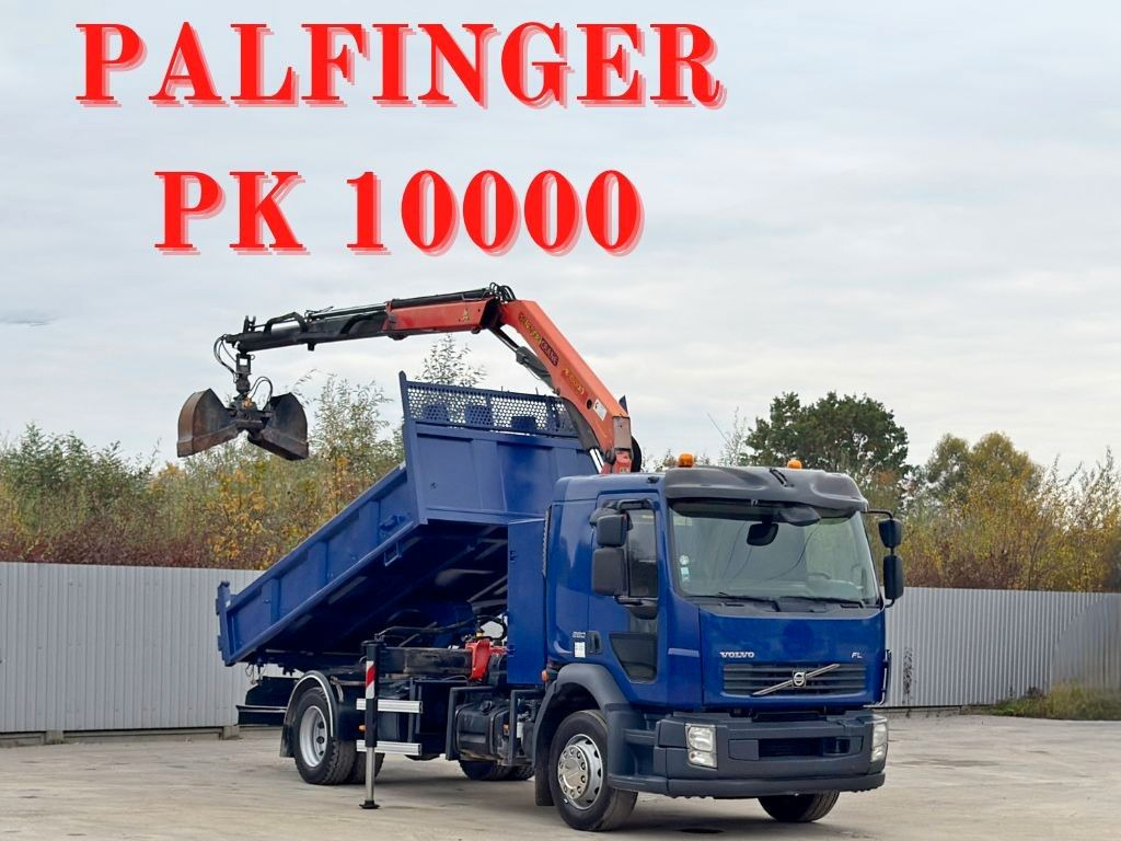 Volvo FL280 KIPPER 4,35m * PALFINGER PK 10000 + FUNK - Kraanwagen: afbeelding 1 Volvo FL280 KIPPER 4,35m * PALFINGER PK 10000 + FUNK - Kraanwagen: afbeelding 1