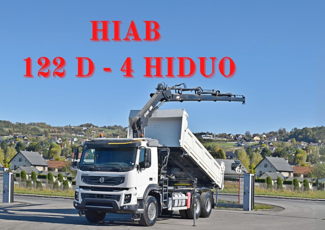 Volvo FMX 410 Kipper 5,20m*HIAB 122 D-4 HIDUO/FUNK*6x4 - Kraanwagen: afbeelding 1 Volvo FMX 410 Kipper 5,20m*HIAB 122 D-4 HIDUO/FUNK*6x4 - Kraanwagen: afbeelding 1