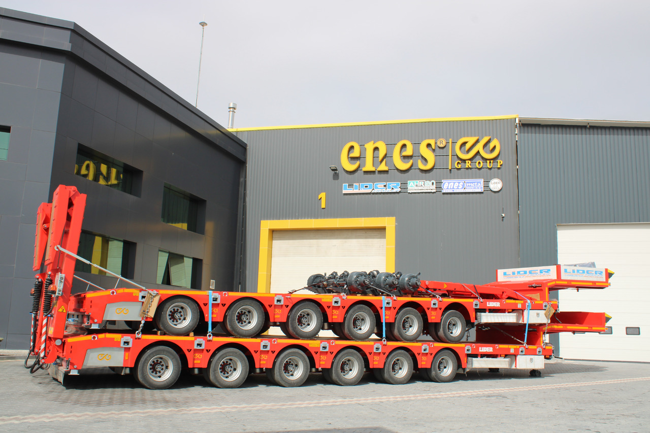 Nieuw Dieplader oplegger LIDER 2025 model 150 Tons capacity Lowbed semi trailer: afbeelding 10