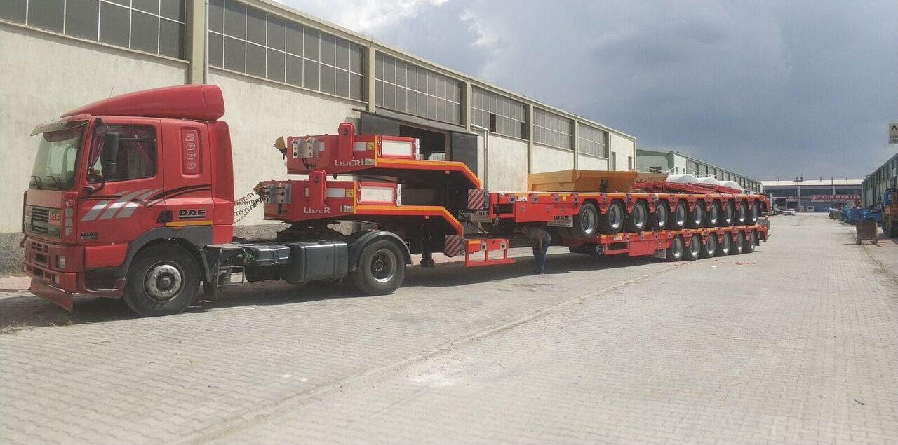 Nieuw Dieplader oplegger LIDER 2025 model 150 Tons capacity Lowbed semi trailer: afbeelding 7