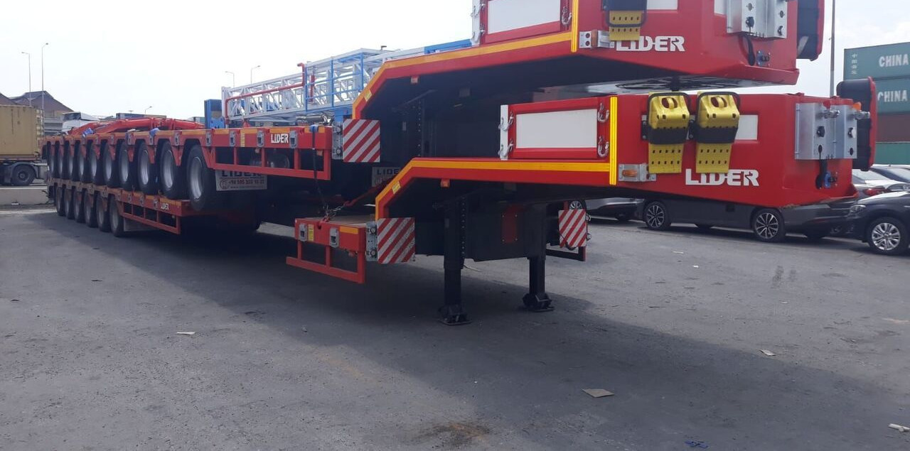 Nieuw Dieplader oplegger LIDER 2025 model 150 Tons capacity Lowbed semi trailer: afbeelding 20