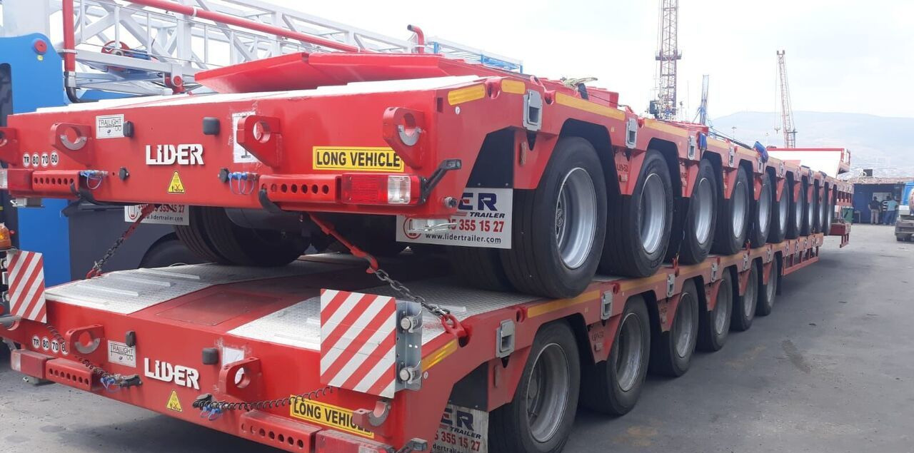 Nieuw Dieplader oplegger LIDER 2025 model 150 Tons capacity Lowbed semi trailer: afbeelding 12
