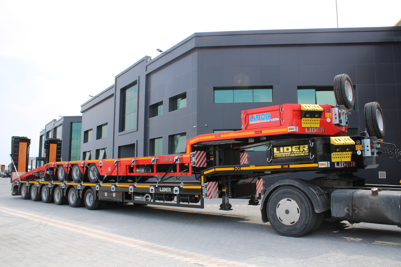 Nieuw Dieplader oplegger LIDER 2025 model 150 Tons capacity Lowbed semi trailer: afbeelding 21