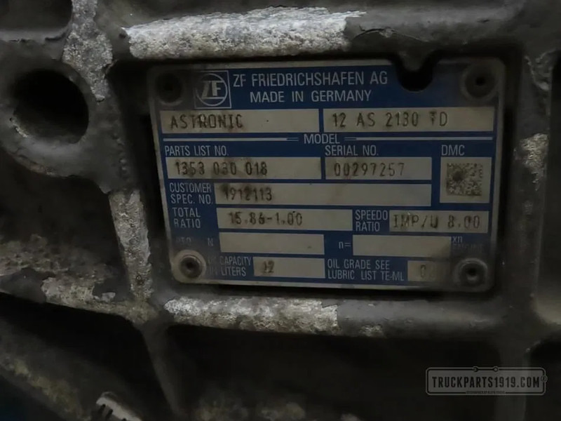 DAF 1912113 Versnellingsbak 12AS2130TD - Versnellingsbak voor Vrachtwagen: afbeelding 3 DAF 1912113 Versnellingsbak 12AS2130TD - Versnellingsbak voor Vrachtwagen: afbeelding 3