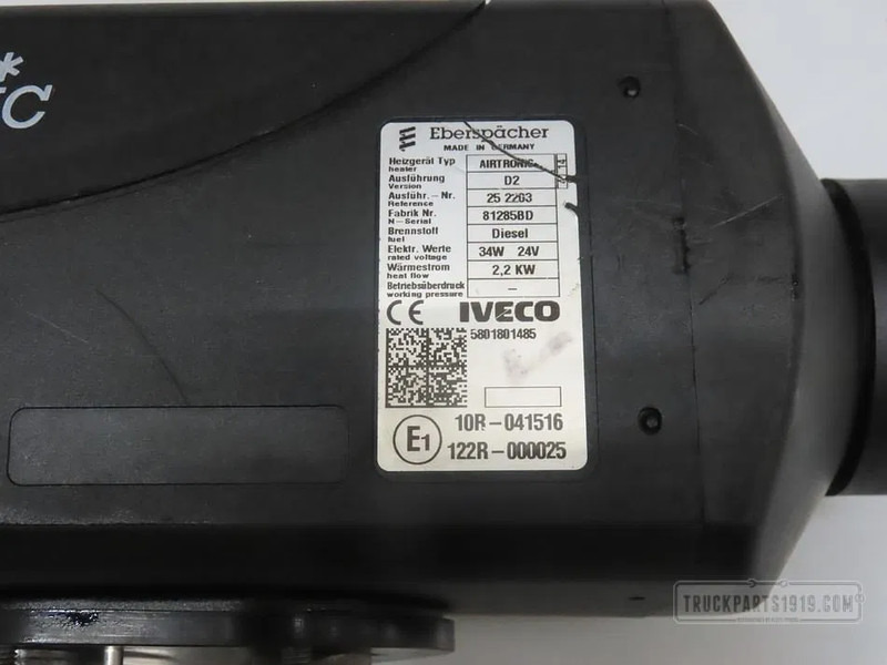 Iveco Heating, Ventilation & AC Standkachel Iveco - Verwarming/ Ventilatie voor Vrachtwagen: afbeelding 2 Iveco Heating, Ventilation & AC Standkachel Iveco - Verwarming/ Ventilatie voor Vrachtwagen: afbeelding 2