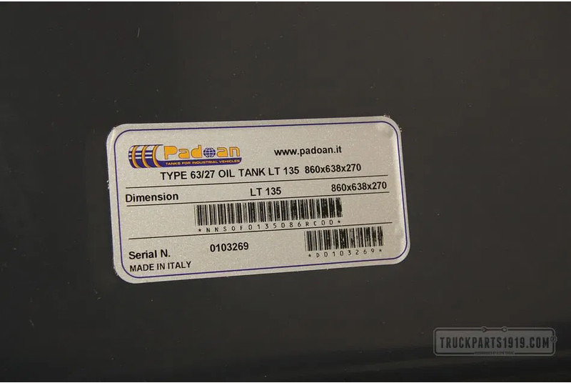 ZF NSOF0135086RC00 Hydr. tank achter cab 135 Ltr - Hydraulica voor Vrachtwagen: afbeelding 4 ZF NSOF0135086RC00 Hydr. tank achter cab 135 Ltr - Hydraulica voor Vrachtwagen: afbeelding 4