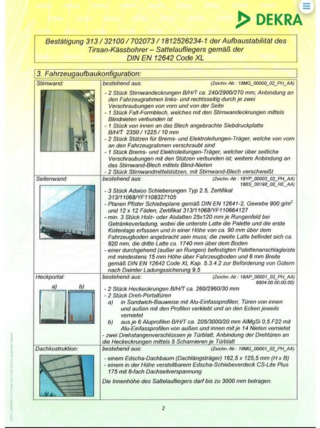 Schuifzeiloplegger Kässbohrer Taut line XXL certificaat bij: afbeelding 13