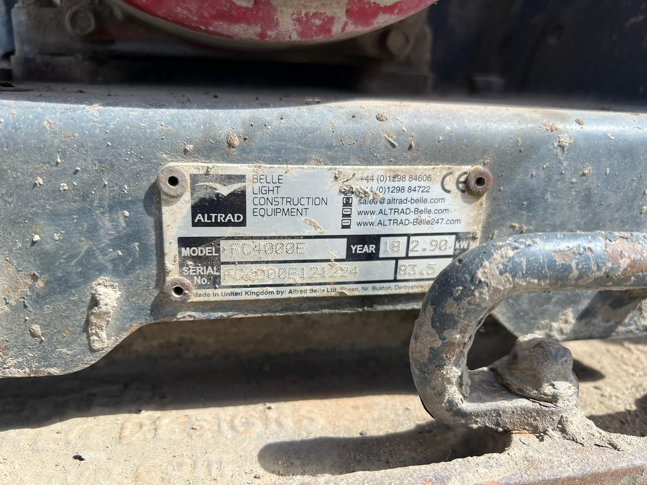 Zagęszczarka ALTRAD BELLE FC4000E PCX13/40 - Trilplaat: afbeelding 4 Zagęszczarka ALTRAD BELLE FC4000E PCX13/40 - Trilplaat: afbeelding 4