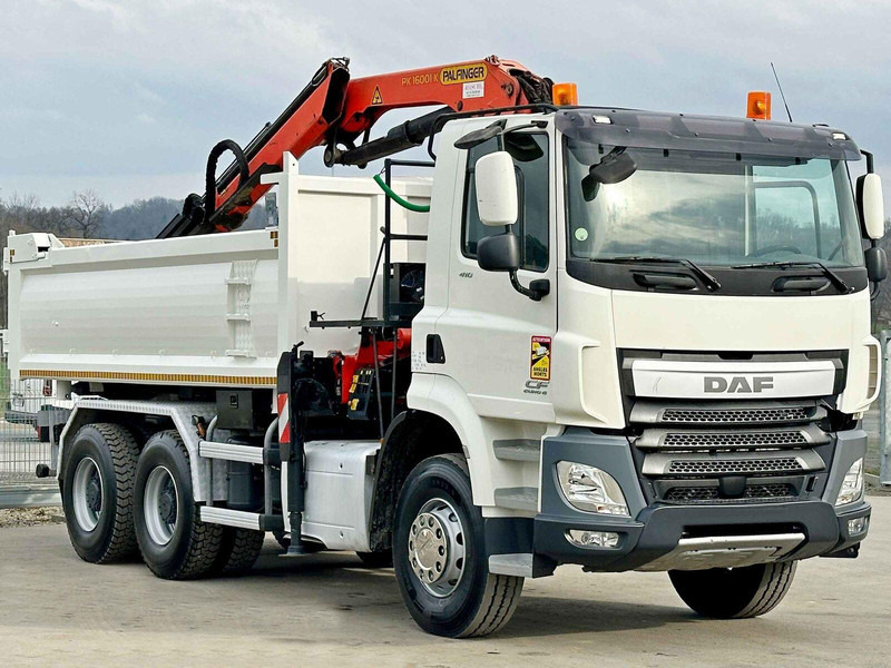 DAF CF 410 * Kipper 4,90 m + PK 16001 - K B * 6x4 - Kipper vrachtwagen, Kraanwagen: afbeelding 4 DAF CF 410 * Kipper 4,90 m + PK 16001 - K B * 6x4 - Kipper vrachtwagen, Kraanwagen: afbeelding 4