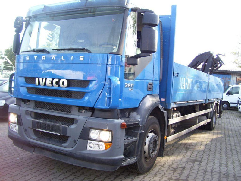 Iveco Stralis 360 - Vrachtwagen met open laadbak, Kraanwagen: afbeelding 1 Iveco Stralis 360 - Vrachtwagen met open laadbak, Kraanwagen: afbeelding 1