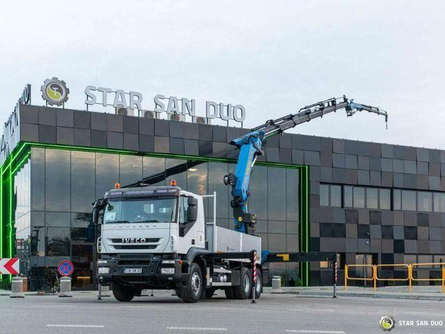 Iveco TRAKKER 410 6x4 PALFINGER PK 36002 Fly Jib Cran - Vrachtwagen met open laadbak, Kraanwagen: afbeelding 1 Iveco TRAKKER 410 6x4 PALFINGER PK 36002 Fly Jib Cran - Vrachtwagen met open laadbak, Kraanwagen: afbeelding 1