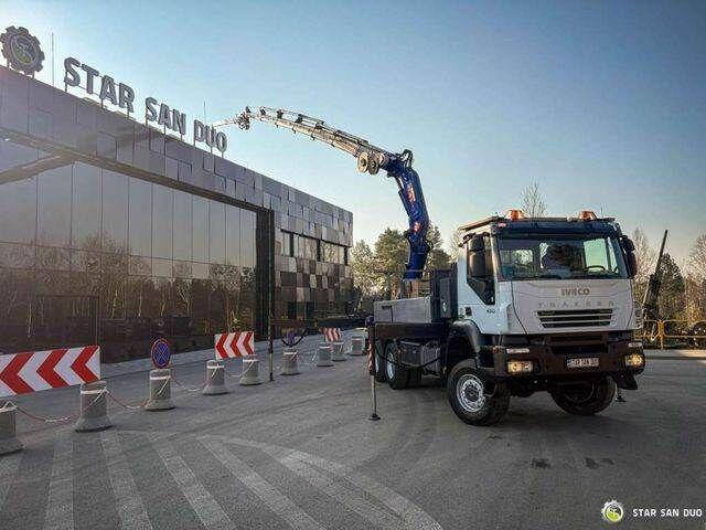 Iveco TRAKKER 450 6x6 PM41S FLY JIB Crane Kipper - Vrachtwagen met open laadbak, Kraanwagen: afbeelding 3 Iveco TRAKKER 450 6x6 PM41S FLY JIB Crane Kipper - Vrachtwagen met open laadbak, Kraanwagen: afbeelding 3