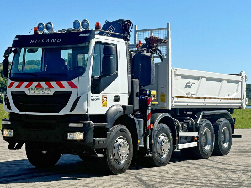 Iveco TRAKKER 450 * FASSI F215A.0.22 + FUNK / 8x4 *TOP - Kipper vrachtwagen, Kraanwagen: afbeelding 5 Iveco TRAKKER 450 * FASSI F215A.0.22 + FUNK / 8x4 *TOP - Kipper vrachtwagen, Kraanwagen: afbeelding 5