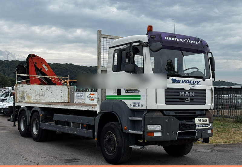 MAN TGA 33.360 - Vrachtwagen met open laadbak, Kraanwagen: afbeelding 1 MAN TGA 33.360 - Vrachtwagen met open laadbak, Kraanwagen: afbeelding 1