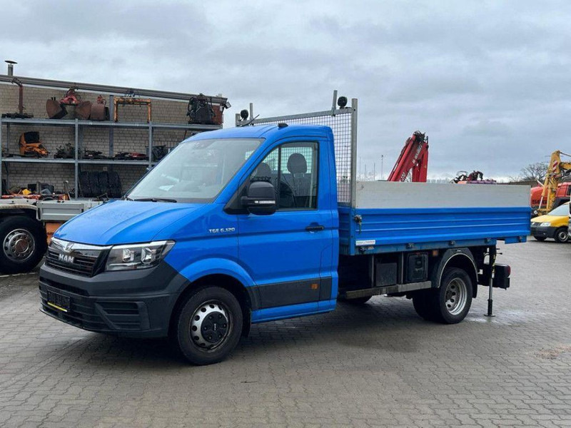 MAN TGE 6.120 Flatbed + Crane Maxilift ML 270 L.3H - Vrachtwagen met open laadbak, Kraanwagen: afbeelding 1 MAN TGE 6.120 Flatbed + Crane Maxilift ML 270 L.3H - Vrachtwagen met open laadbak, Kraanwagen: afbeelding 1