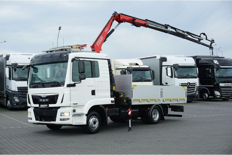 MAN TGL / 12.250 / SKRZYNIOWY + HDS / FASSI F 65 / PILOT - Vrachtwagen met open laadbak, Kraanwagen: afbeelding 1 MAN TGL / 12.250 / SKRZYNIOWY + HDS / FASSI F 65 / PILOT - Vrachtwagen met open laadbak, Kraanwagen: afbeelding 1