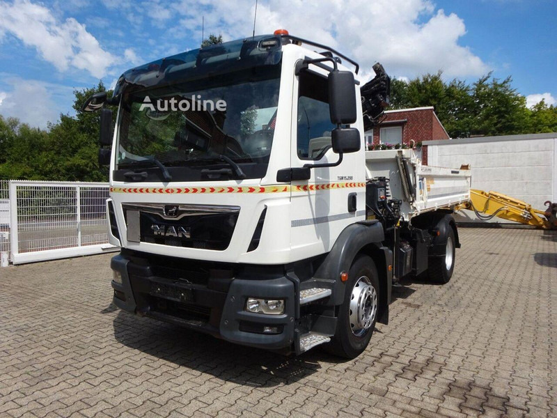 MAN TGM 15.290 - 3 way tipper+crane - Kipper vrachtwagen, Kraanwagen: afbeelding 1 MAN TGM 15.290 - 3 way tipper+crane - Kipper vrachtwagen, Kraanwagen: afbeelding 1