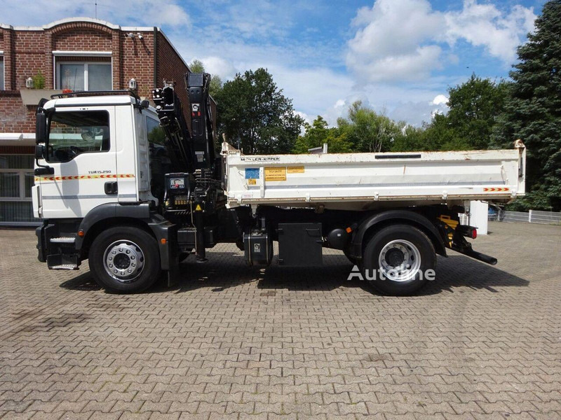 MAN TGM 15.290 - 3 way tipper+crane - Kipper vrachtwagen, Kraanwagen: afbeelding 2 MAN TGM 15.290 - 3 way tipper+crane - Kipper vrachtwagen, Kraanwagen: afbeelding 2
