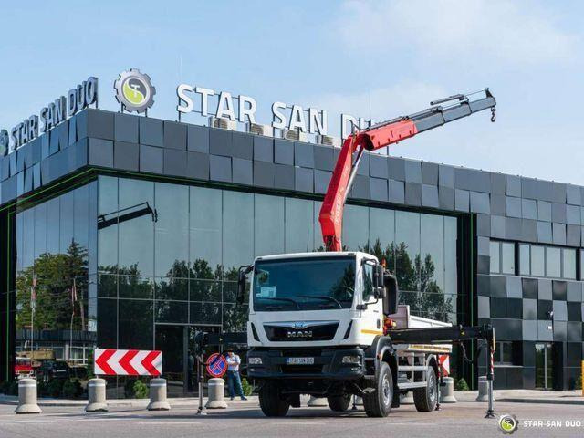 MAN TGM 18.250 4x4 Fassi F215A.0.23 Active HDS Cran - Vrachtwagen met open laadbak, Kraanwagen: afbeelding 1 MAN TGM 18.250 4x4 Fassi F215A.0.23 Active HDS Cran - Vrachtwagen met open laadbak, Kraanwagen: afbeelding 1