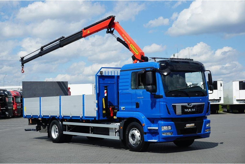MAN TGM / 18.290 / SKRZYNIOWY + HDS + WINDA / PALFINGER PK 12002 / - Vrachtwagen met open laadbak, Kraanwagen: afbeelding 2 MAN TGM / 18.290 / SKRZYNIOWY + HDS + WINDA / PALFINGER PK 12002 / - Vrachtwagen met open laadbak, Kraanwagen: afbeelding 2
