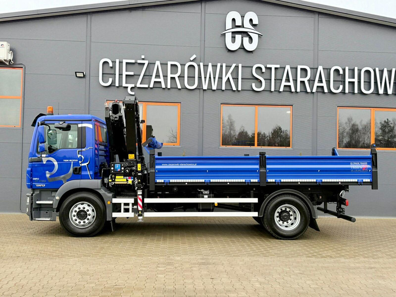 MAN TGM TGL TGS 18.250 // wywrotka 3-S + HDS HMF 1420 - K2 // bu - Kipper vrachtwagen, Kraanwagen: afbeelding 4 MAN TGM TGL TGS 18.250 // wywrotka 3-S + HDS HMF 1420 - K2 // bu - Kipper vrachtwagen, Kraanwagen: afbeelding 4