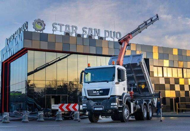 MAN TGS 26.360 6x6 PALFINGER PK 18001 EH Crane Kipe - Kipper vrachtwagen, Kraanwagen: afbeelding 1 MAN TGS 26.360 6x6 PALFINGER PK 18001 EH Crane Kipe - Kipper vrachtwagen, Kraanwagen: afbeelding 1