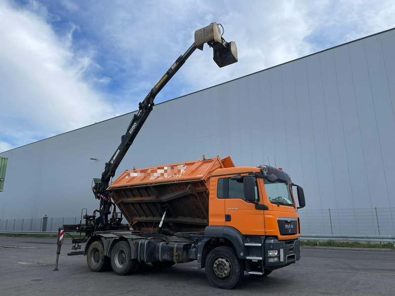 MAN TGS 26.360 Tipper + Crane Jonsered J 1090 - Kipper vrachtwagen, Kraanwagen: afbeelding 5 MAN TGS 26.360 Tipper + Crane Jonsered J 1090 - Kipper vrachtwagen, Kraanwagen: afbeelding 5