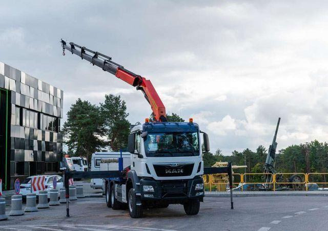 MAN TGS 26.400 6x6 PALFINGER PK 33002 EH Crane Kran - Vrachtwagen met open laadbak, Kraanwagen: afbeelding 3 MAN TGS 26.400 6x6 PALFINGER PK 33002 EH Crane Kran - Vrachtwagen met open laadbak, Kraanwagen: afbeelding 3