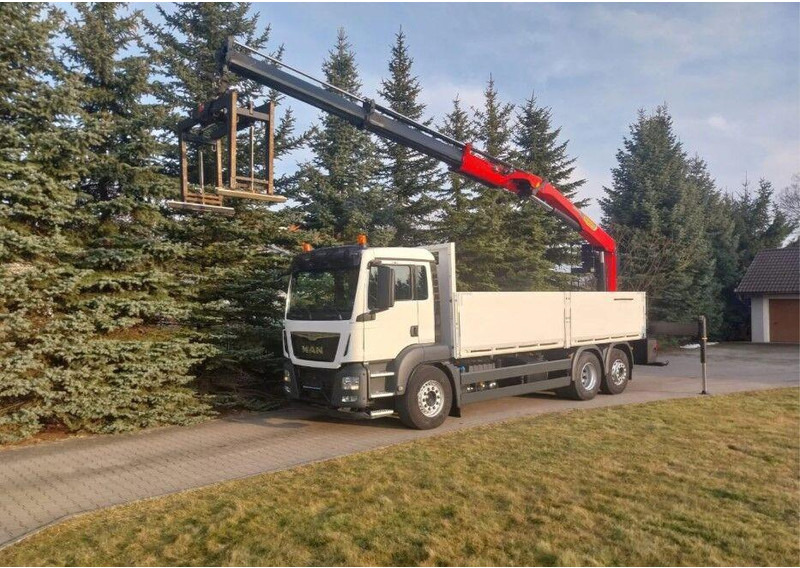 MAN TGS 26.400 Crane Palfinger PK 23001L - Vrachtwagen met open laadbak, Kraanwagen: afbeelding 1 MAN TGS 26.400 Crane Palfinger PK 23001L - Vrachtwagen met open laadbak, Kraanwagen: afbeelding 1